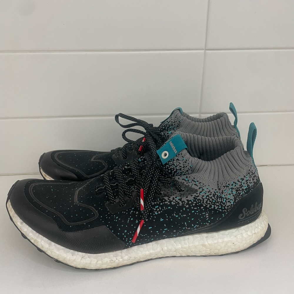 Adidas Black and Teal Ultraboost Men’s Sneakers